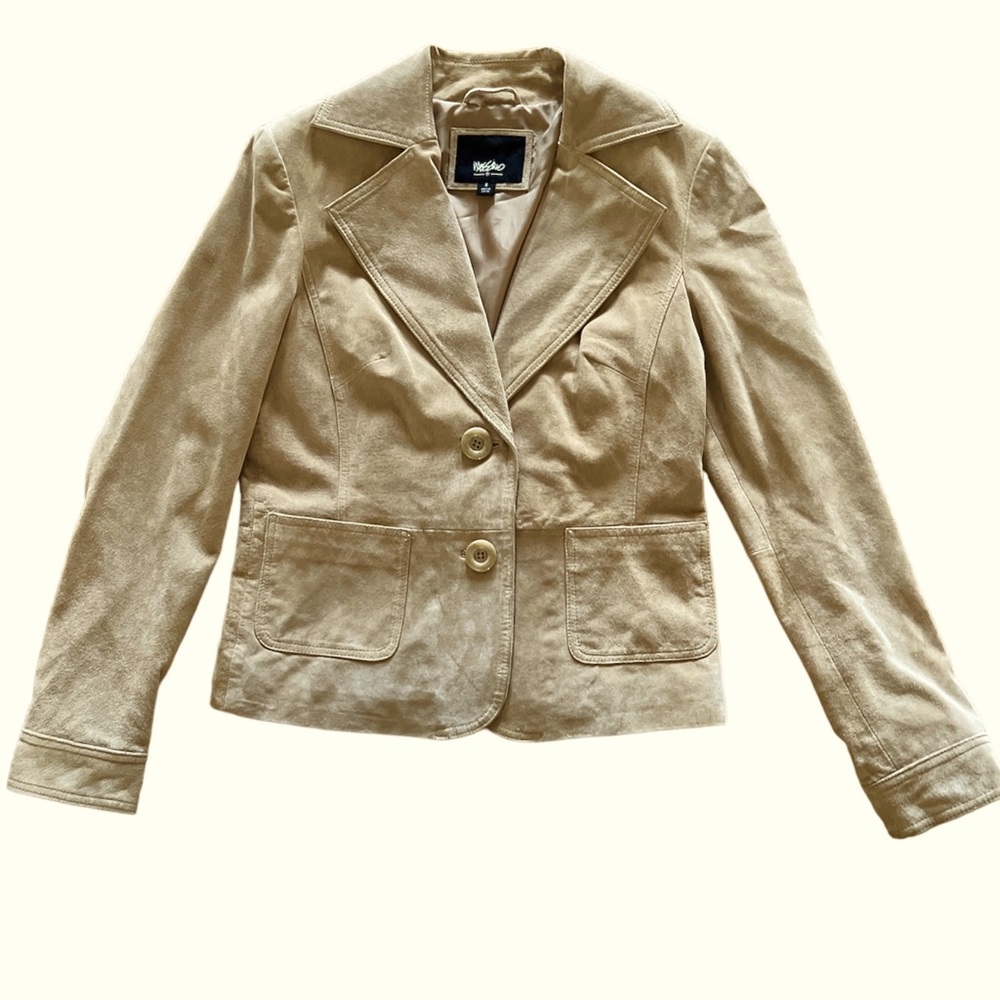 Vintage Mossimo y2K suede leather jacket